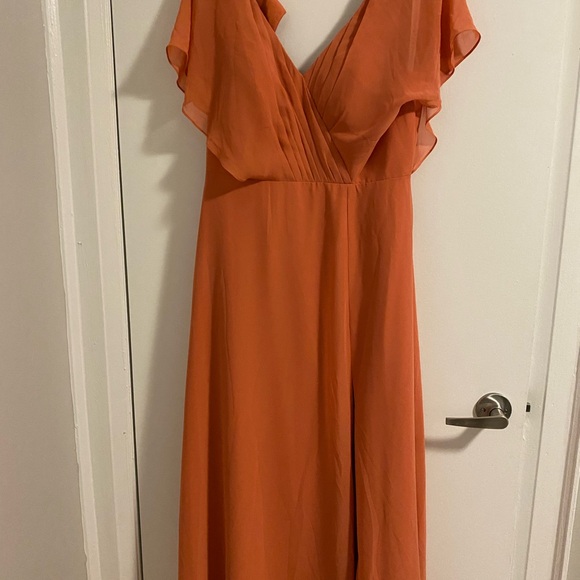 Azazie Rylee Women's Dress in Rust - Picture 3 of 5